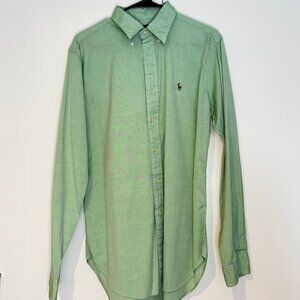 Ralph Lauren LS Button Down - 15.5, 34/35 - Light Green